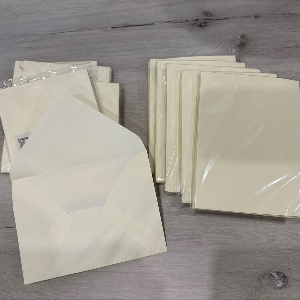 Blank Cream Envelopes